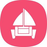 diseño de icono de vector de catamarán