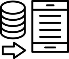 Data Portability Vector Icon Design