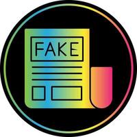 Fake News Vector Icon Design