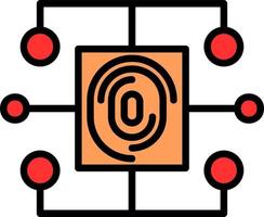 Biometric Data Vector Icon Design
