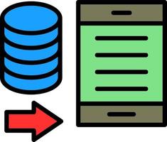 diseño de icono de vector de portabilidad de datos