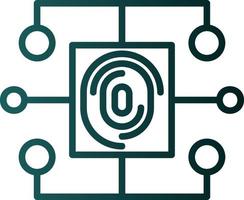 Biometric Data Vector Icon Design
