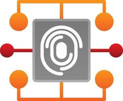 Biometric Data Vector Icon Design
