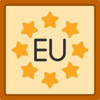 Eu Vector Icon Design