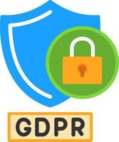 gdpr demanda vector icono diseño