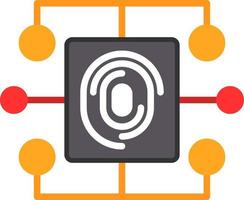 Biometric Data Vector Icon Design