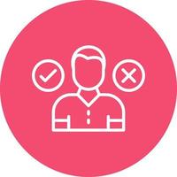 Decision Making Vector Icon Design