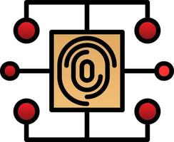 Biometric Data Vector Icon Design
