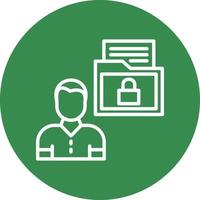 Sensitive Personal Data Vector Icon Design
