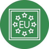 diseño de icono de vector de la UE