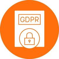 diseño de icono de vector de política gdpr