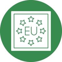 diseño de icono de vector de la UE