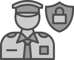 diseño de icono de vector de oficial de protección de datos