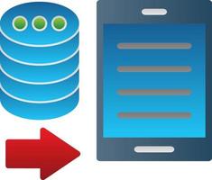 diseño de icono de vector de portabilidad de datos