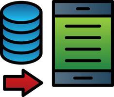 Data Portability Vector Icon Design