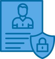 Privacy Policy Template Vector Icon Design