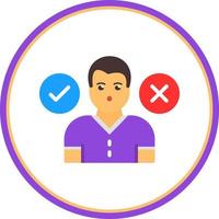 Decision Making Vector Icon Design