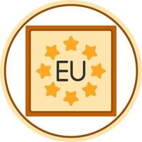 diseño de icono de vector de la UE