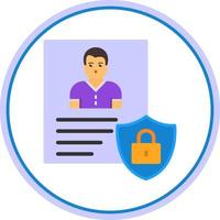 Privacy Policy Template Vector Icon Design