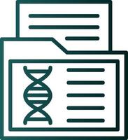 diseño de icono de vector de datos genéticos