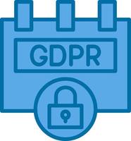 diseño de icono de vector de complemento gdpr