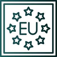 diseño de icono de vector de la UE