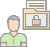 Sensitive Personal Data Vector Icon Design