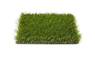 Section of Artificial Turf Grass Isolated On White Background photo