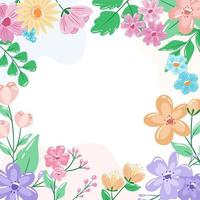 Spring Border Background vector