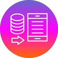 diseño de icono de vector de portabilidad de datos