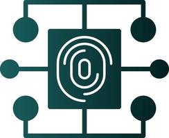 Biometric Data Vector Icon Design