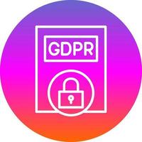 Gdpr Policy Vector Icon Design