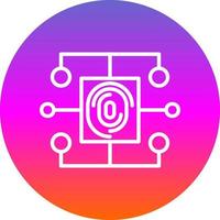 Biometric Data Vector Icon Design