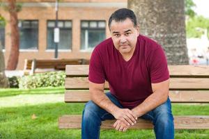 Headshot Portrait of Handsom Hispanic Man photo