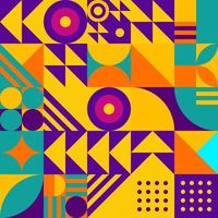Geometric halftone graphic element line  vector colorful shapes abstract mural background design banner dot shapes