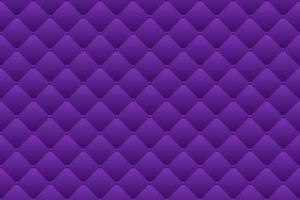 Purple luxury upholstery leather texture vector background. Quilted seamless pattern with beads.