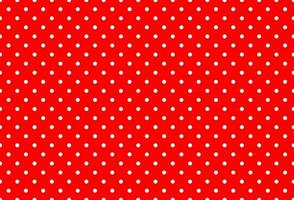 White and red polka dot pattern vector background