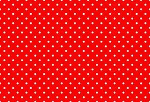 White and red polka dot pattern vector background