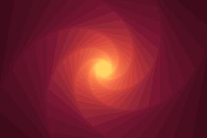 Multicolor hexagons gradation spiral vortex geometric background vector