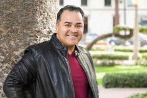 Headshot Portrait of Handsom Hispanic Man photo