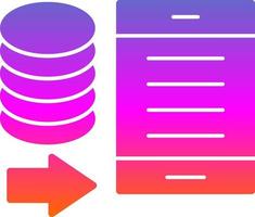 Data Portability Vector Icon Design