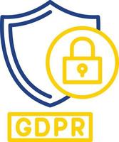 gdpr demanda vector icono diseño