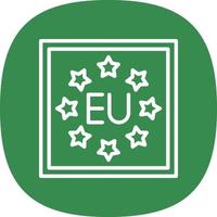 diseño de icono de vector de la UE