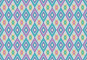 Abstract cute color geometric tribal ethnic ikat folklore argyle oriental native pattern traditional design for background,carpet,wallpaper,clothing,fabric,wrapping,print,batik,folk,knit,stripe vector