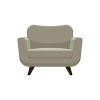 Armchair vector isolated on white background