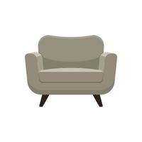 Armchair vector isolated on white background