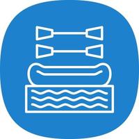 Rafting Vector Icon Design