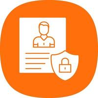 Privacy Policy Template Vector Icon Design