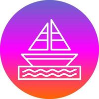 Sailing Vector Icon Design