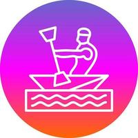 Kayaking Vector Icon Design